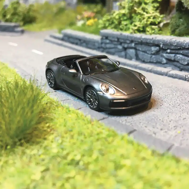 Prix Bas Porsche 992 Carrera 4S Cabriolet Gris Métal, 2019 - MINICHAMPS 870 068331 - HO 1/87