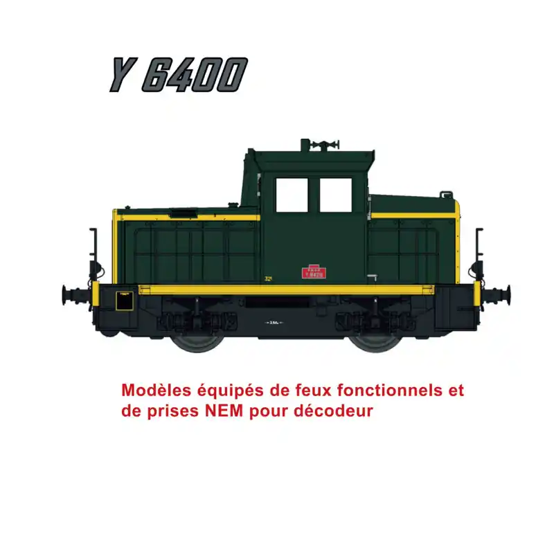Top Vente locotracteur diesel Y 6547, châssis noir, SNCF, Ep III et IV digital son - EPM E123316S - HO 1/87