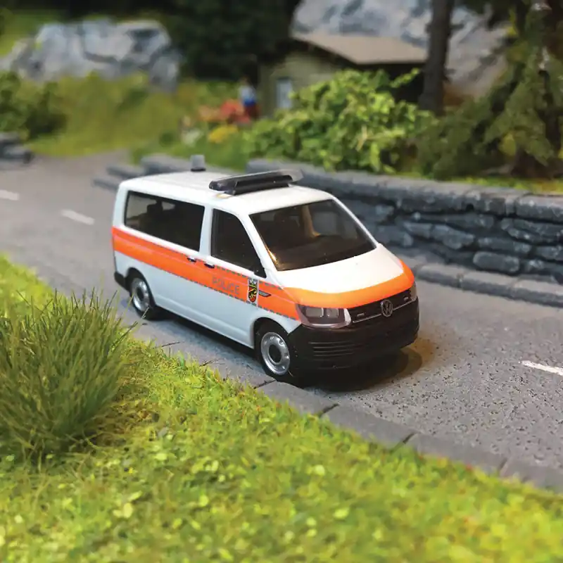 Volkswagen T6 Bus, Police - HERPA 96911 - HO 1/87 Commander Vite