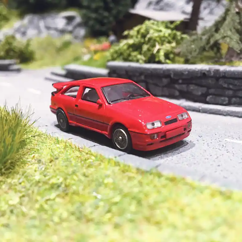 Ford Sierra RS Cosworth, rouge - BREKINA 19258 - HO 1/87 Satisfait Ou Remboursé