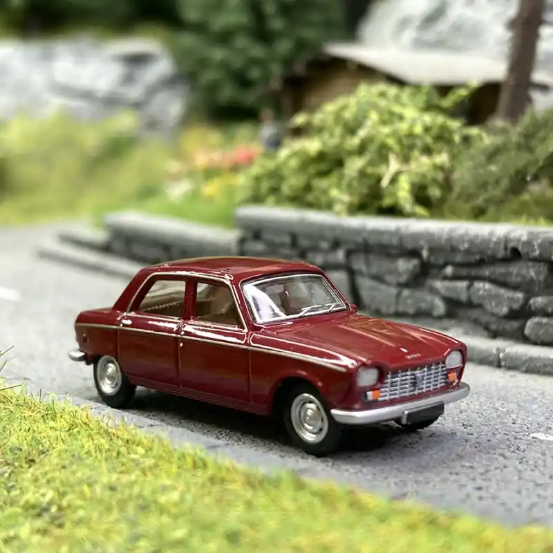 Affaire À Saisir Peugeot 204 Rouge Pourpre - SAI 6253 - HO 1/87