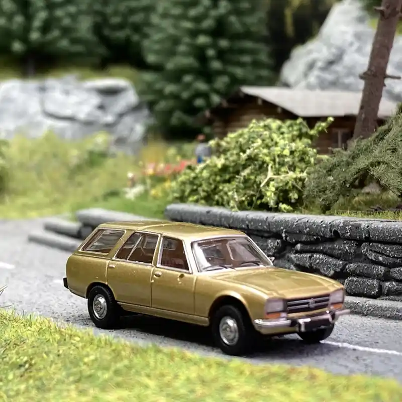 Retour Gratuit Peugeot 504 Break, Or - PCX87 / SAI 2345 - HO 1/87