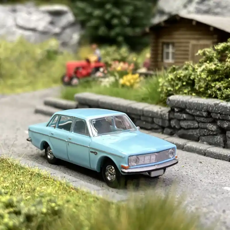 Volvo 144 Bleu Ciel - BREKINA 29423 - HO 1/87 Bon Plan