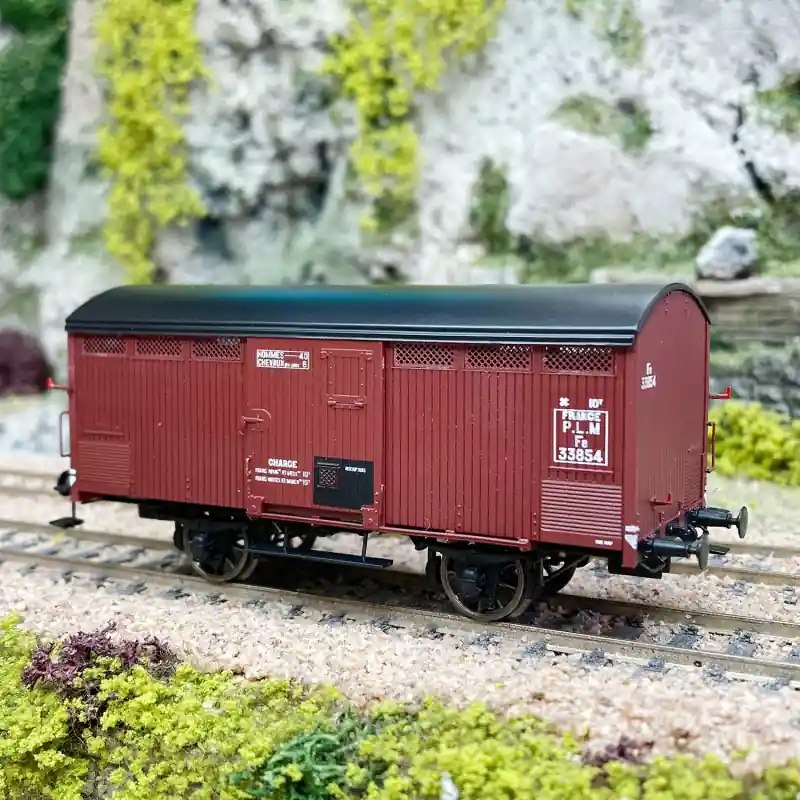 Wagon couvert primeur rouge Sideros 10T, France PLM, Ep II - REE WB760 - HO 1/87 Nouveauté