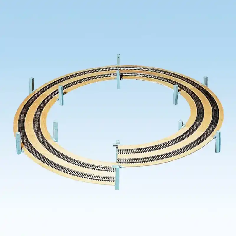 Rampe hélicoïdale 1 ou 2 voies, R1 et R2, 360/437,5 mm, 1 cercle - NOCH 53104 - HO 1/87 Pas Cher