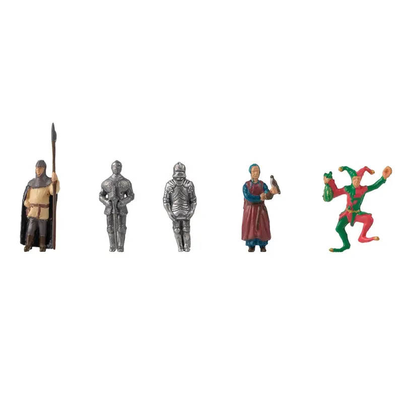 Produit De Marque Personnages médiévaux (x5) - FALLER 151631 - HO 1/87