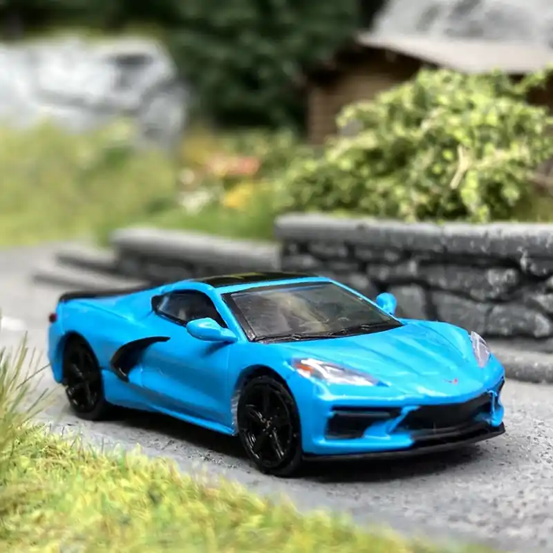 Corvette C8, Bleu - PCX 870211 - HO 1/87 Produit De Marque