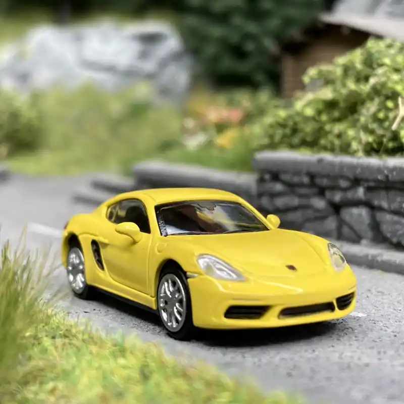 Paiement Sécurisé Porsche 718 Cayman 2016 Jaune - MINICHAMPS 870 065224 - HO 1/87