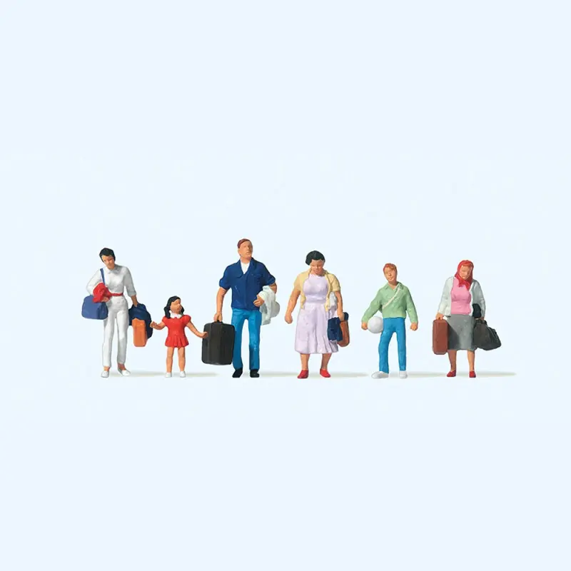 Paiement Sécurisé Voyageurs (x6) - PREISER 10784 - HO 1/87