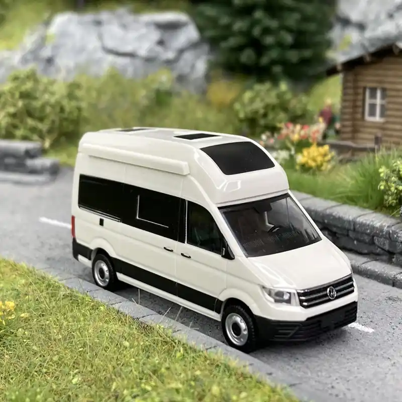 Super Prix Volkswagen Crafter avec réhausse, Blanc - HERPA 96294 - HO 1/87
