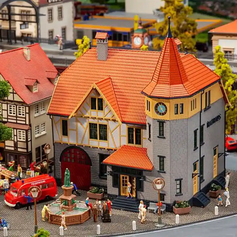 Bâtiment Traditionnel avec remise Pompiers-HO 1/87-FALLER 130649 Achetez Aujourd'hui