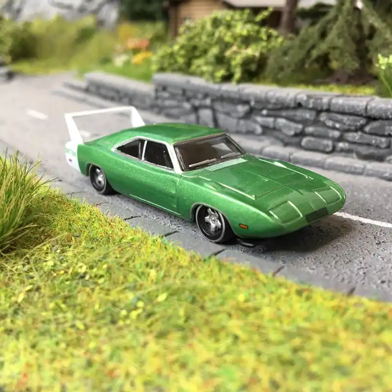Dodge Charger Daytona Verte 1969-HO-1/87-OXFORD 33426 Dernier Modèle