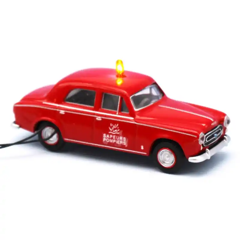 Commande En Gros Peugeot 403 Pompiers + module Gyrophare clignotant -HO 1/87-SAI 902