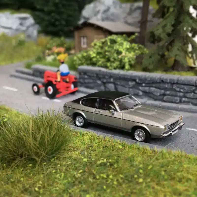 Ford Capri MK2 Grise/Noire-HO 1/87-PCX870068 Usine Directe