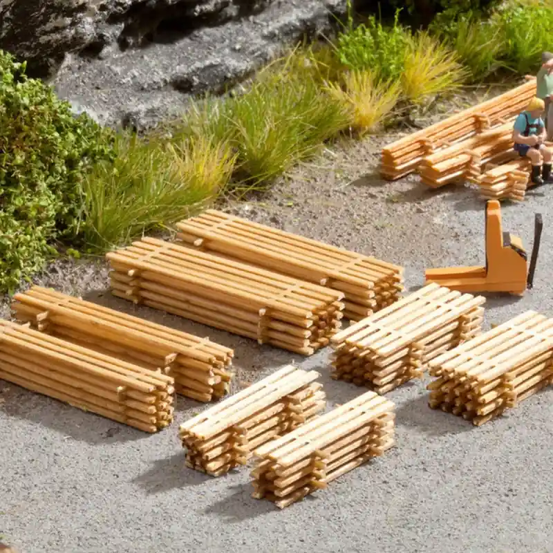 Réduction 4 x 2 Piles de planches-HO 1/87-NOCH 14214