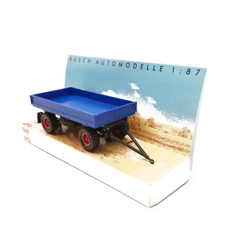 Commande En Gros Remorque HW60 Bleue - HO 1/87 - BUSCH 53000