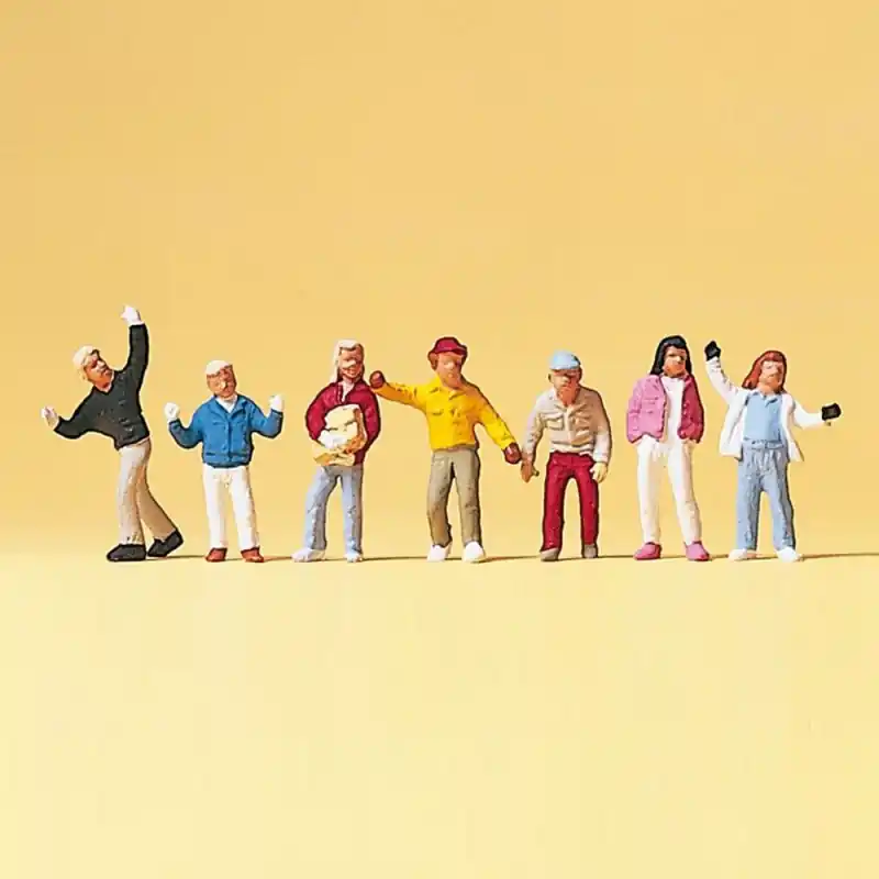 7 enfants en Hiver - HO 1/87 - PREISER 10183 Solde