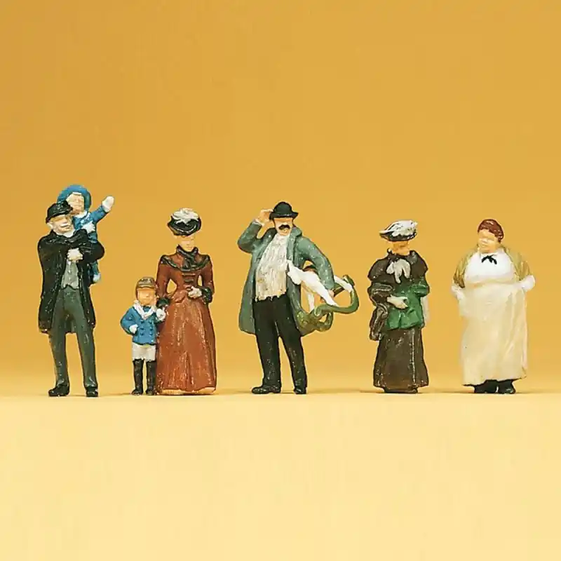 6 Figurines (1900)-HO 1/87-PREISER 12176 Nouvel Arrivage