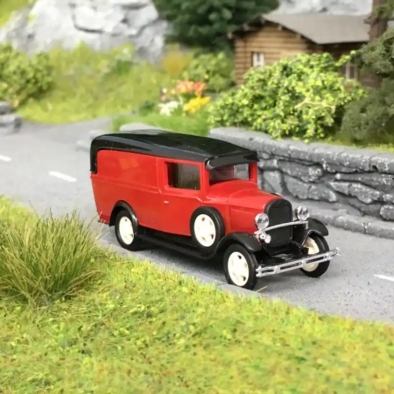 Ford Model AA Rouge-HO 1/87-BUSCH 47732 Réduction