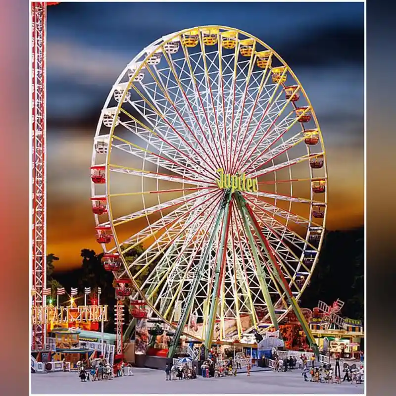 Retour Gratuit Grande Roue "Jupiter" (Motorisée)-HO-1/87-FALLER 140470
