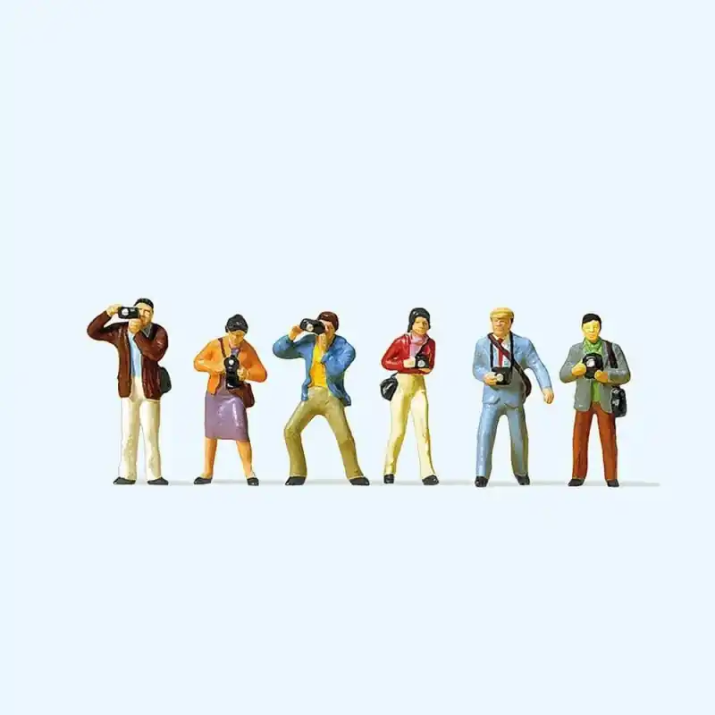 6 Photographes-HO 1/87-PREISER 10089 Commande En Gros