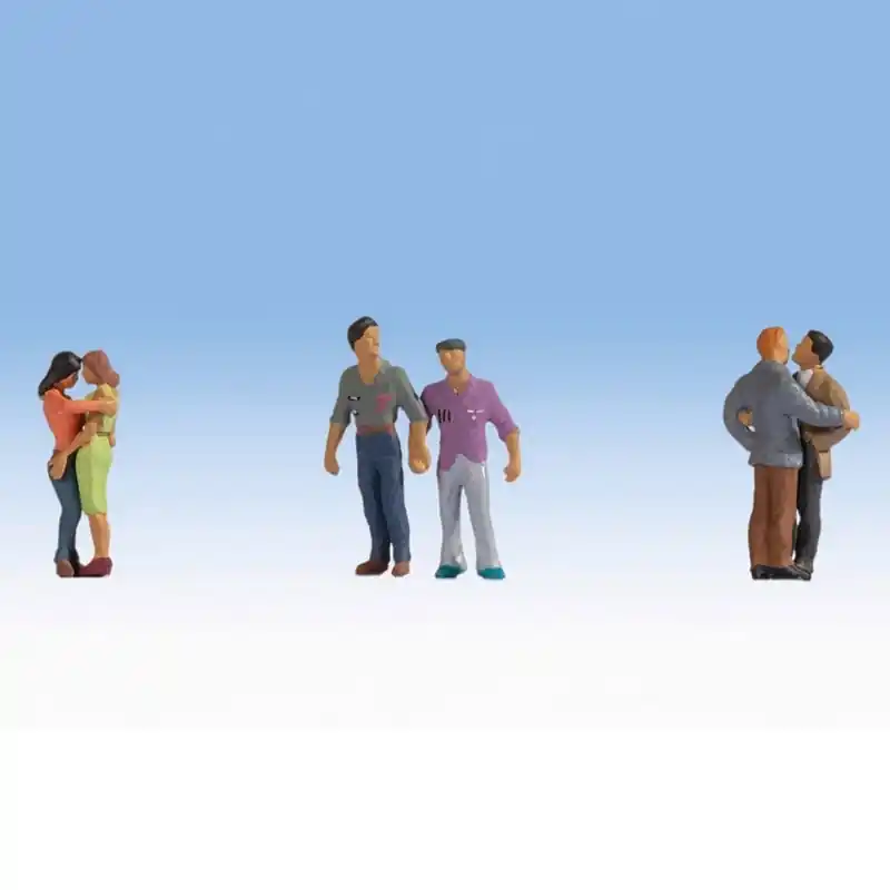 Populaire 3 couples Gay / Homo-HO 1/87-NOCH 15511