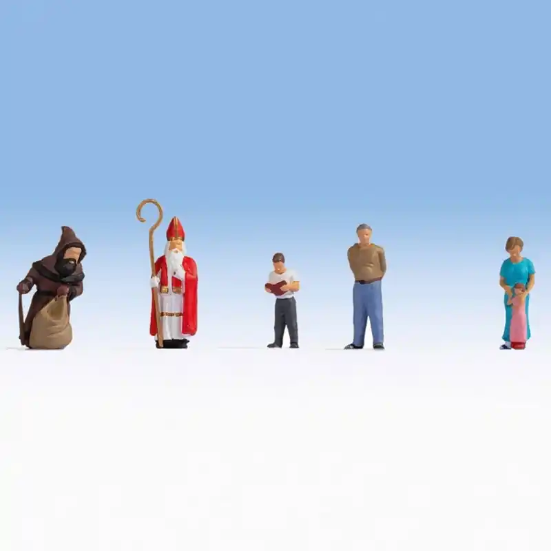Expédition Rapide 6 Personnages à la St Nicolas-HO 1/87-NOCH 15923