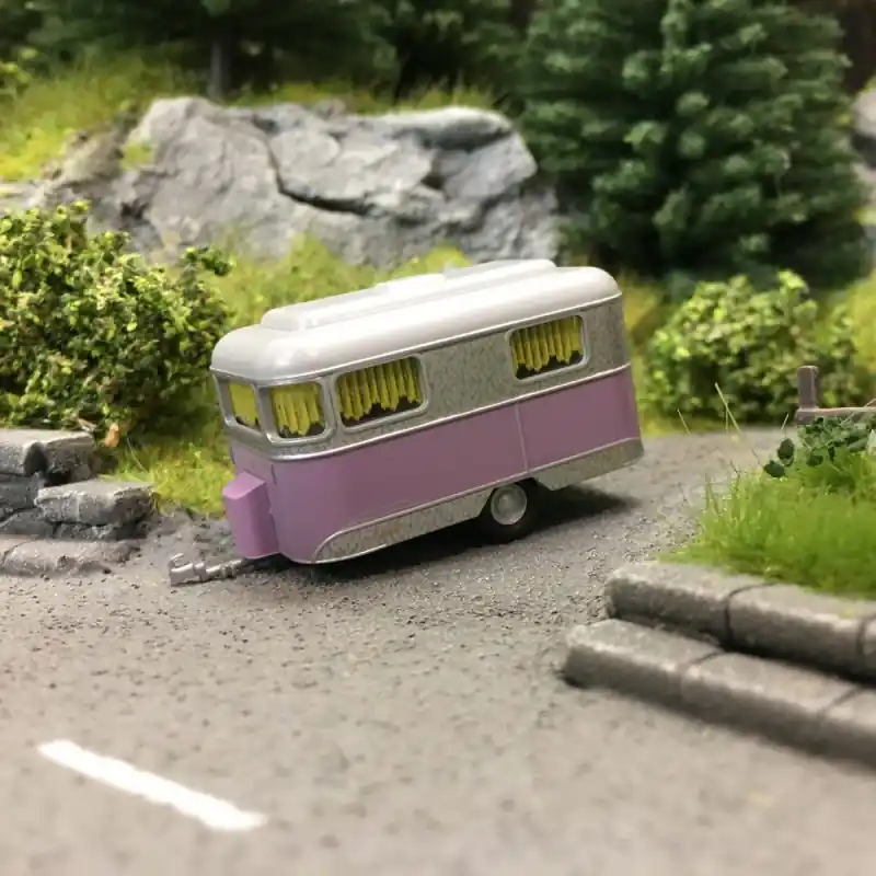 Caravane Nagetusch-HO 1/87-BUSCH 51704 Petit Prix
