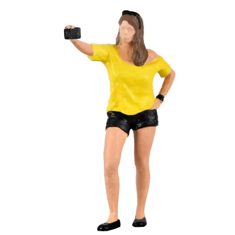 Fille prenant un selfie avec lumière Flash-HO 1/87-VIESSMANN 1551 Prix Promo