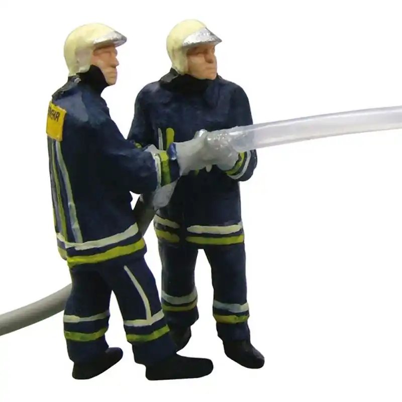 Pompiers avec lance à incendie animée-HO 1/87-VIESSMANN 1542 Authentique
