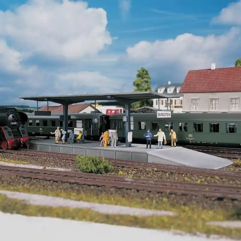 Satisfait Ou Remboursé Quai de gare-HO 1/87-PIKO 61821