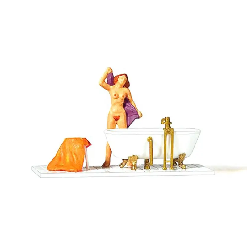 Petit Prix Femme nue dans sa salle de bain, Unitaire -HO 1/87-PREISER 28159