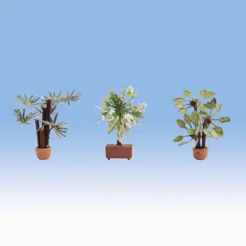 3 plantes en pots-HO 1/87-NOCH 14023 Achetez Aujourd'hui