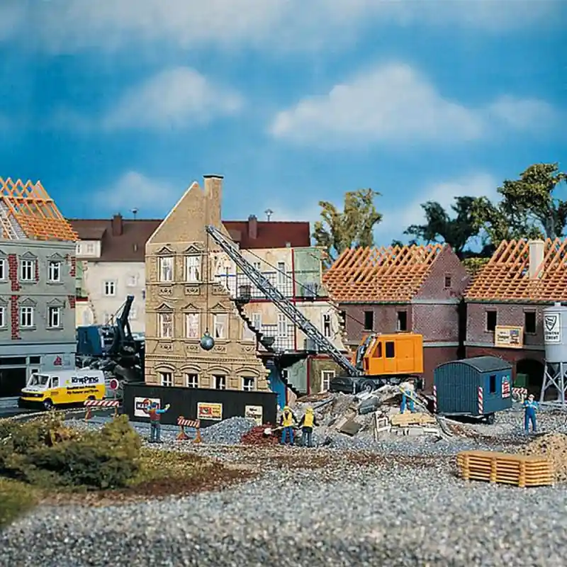 Commander Maintenant Maison en démolition + Excavateur-HO 1/87-FALLER 130466