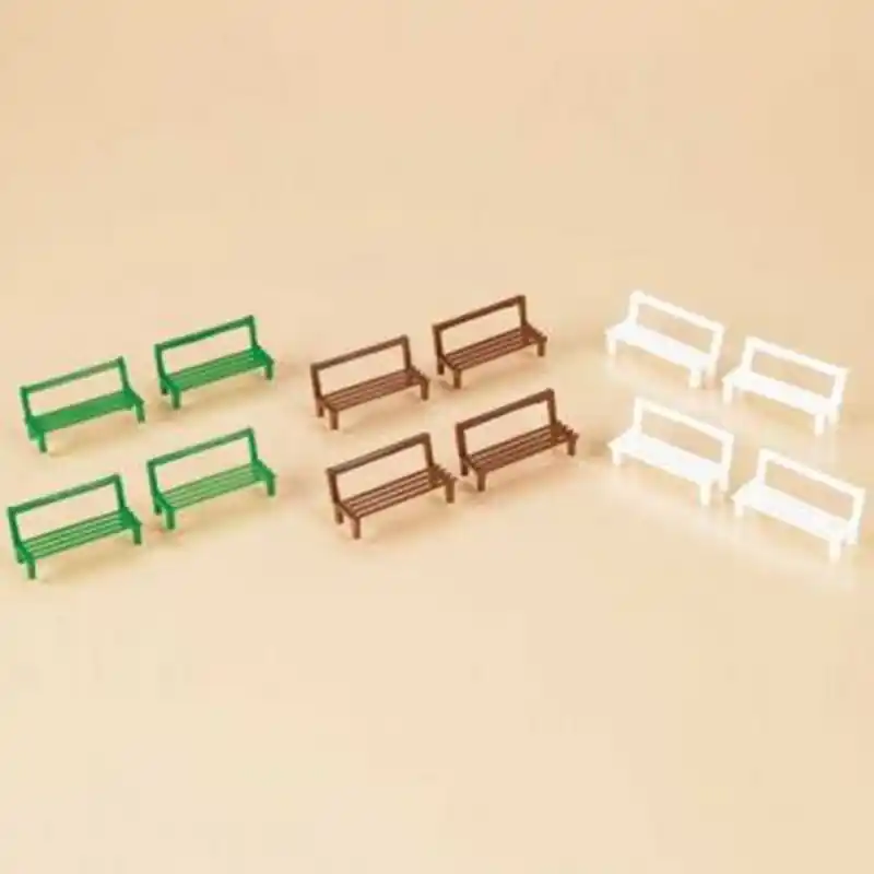 12 bancs en 3 couleurs-HO 1/87-AUHAGEN 42650 Haute Qualité