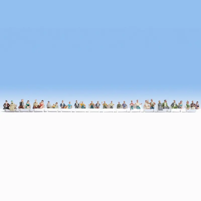 30 personnages "Voyageurs" -HO-1/87-NOCH 16050 Retour Gratuit