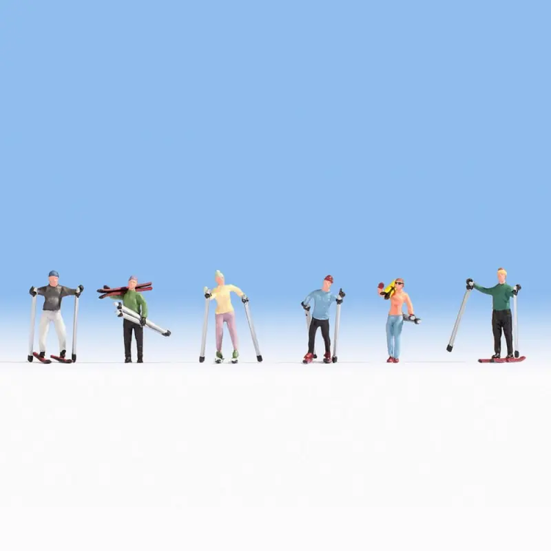 6 skieurs -HO-1/87-NOCH 15827 Prix Cassé