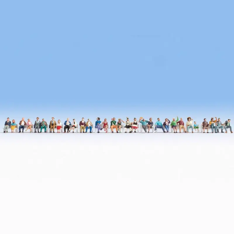 Prix Promo 30 personnages assis -HO-1/87-NOCH 16045