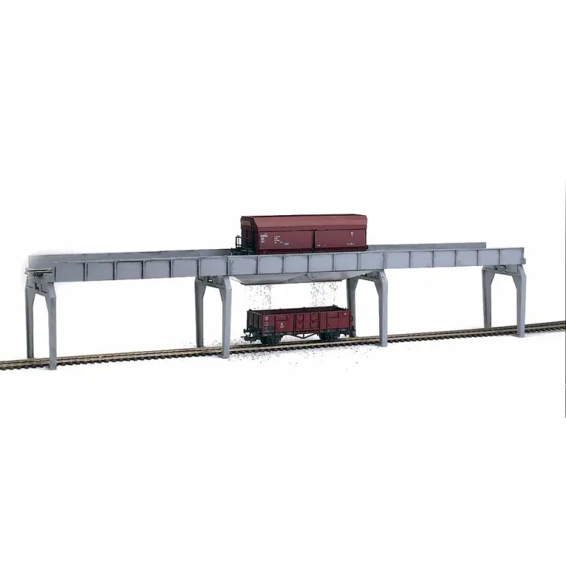 Pont de chargement de wagon trémie -HO-1/87-PIKO 61122 Usine Directe