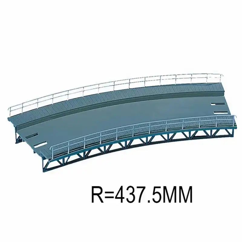 Plan de roulement courbe R 437.5mm 1 voie-HO-1/87-FALLER 120476 Soldes