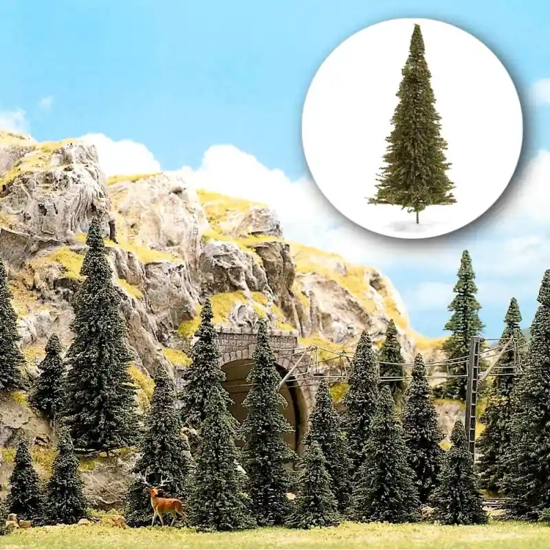 60 sapins de 5 cm à 13.5 cm sans pieds - BUSCH 6472 Remise