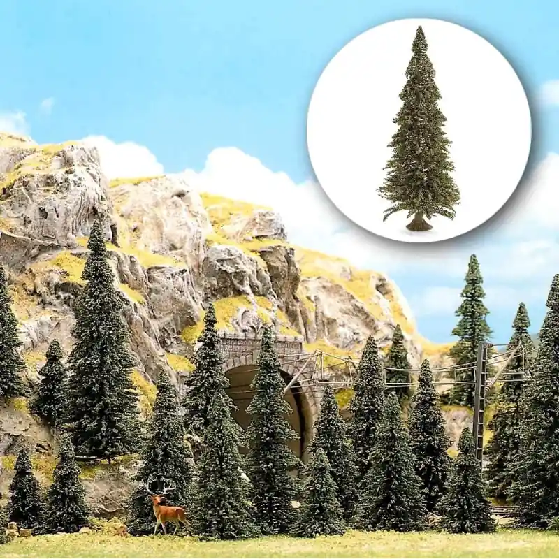 40 sapins 60, 75, 90 et 110mm avec pieds racines - BUSCH 6477 Marque