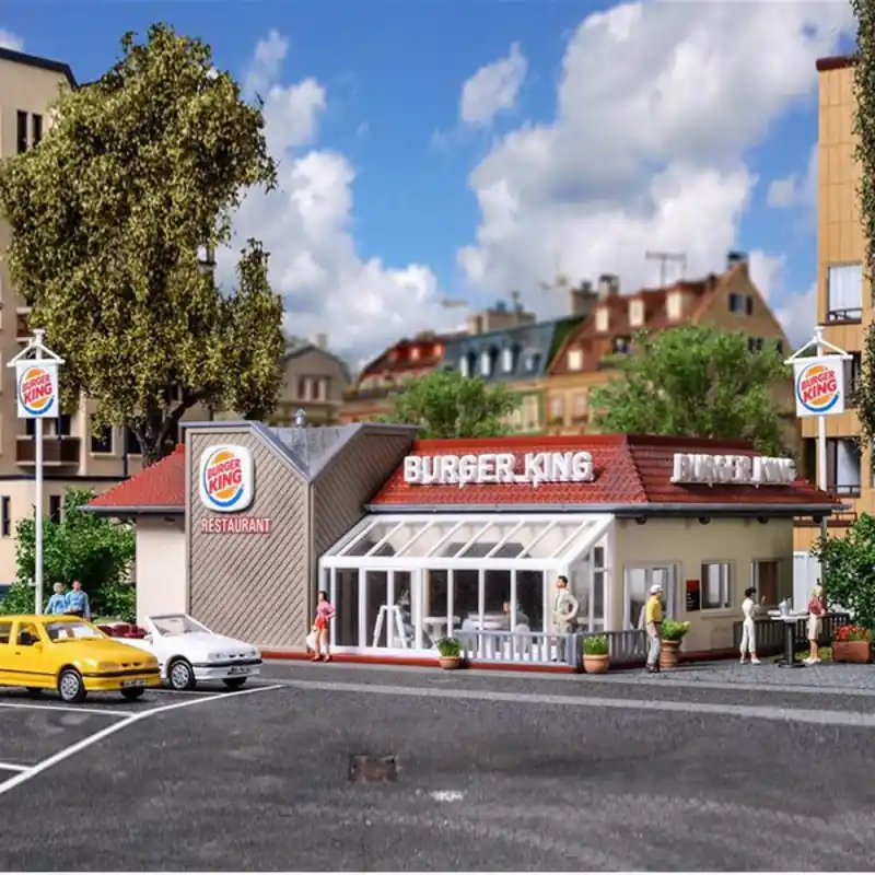 Prix Réduit Restaurant Burger King avec éclairage led -HO-1/87-VOLLMER 43632