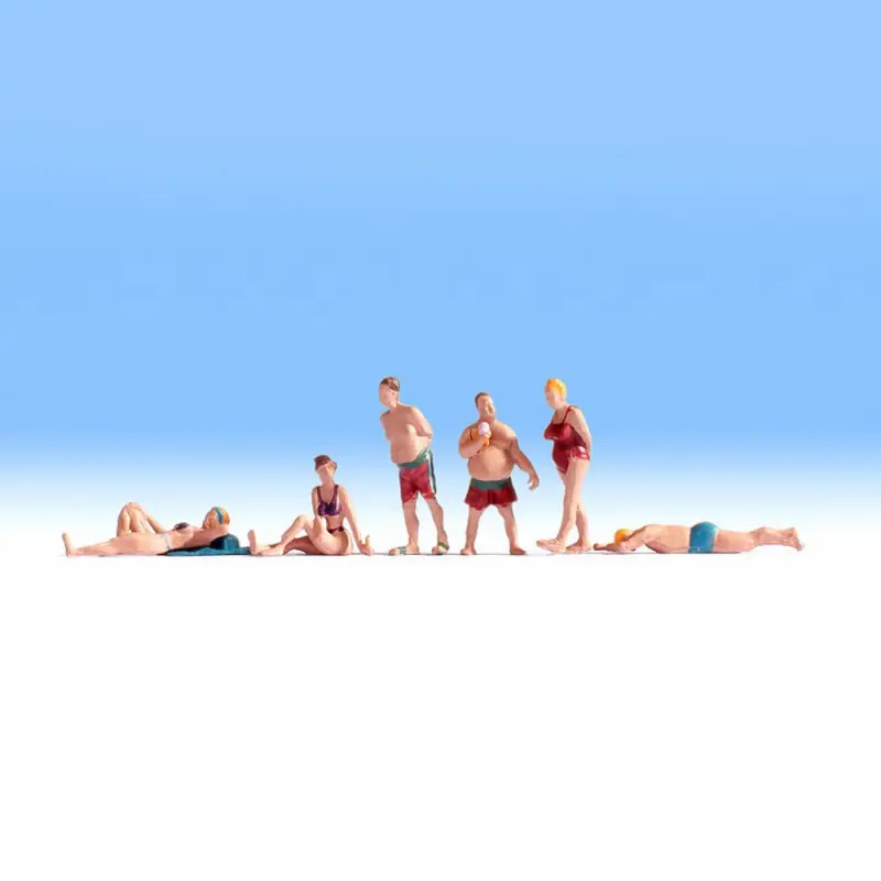 Offre Spéciale 6 figurines à la plage pour votre diorama-HO-1/87-1/87-NOCH 15841