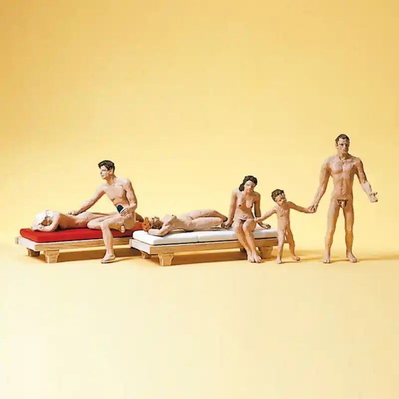 Nudistes à la plages - HO 1/87 - PREISER 10439 Bon Plan
