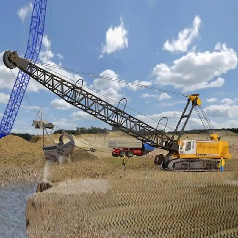 Jusqu'à Épuisement Des Stocks Excavatrice avec panier à drague à chenille Liebherr HS883HD -HO-1/87-KIBRI 11254