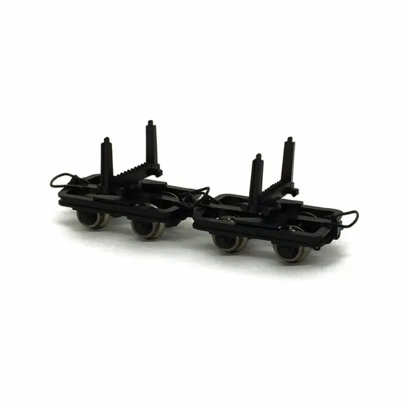 Nouveauté 2 wagonnets de mine porte grumes -HOe-1/87-ROCO 34602