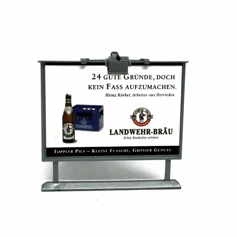 Commander Vite Panneau publicitaire avec éclairage à led-HO-1/87-VIESSMANN 6336