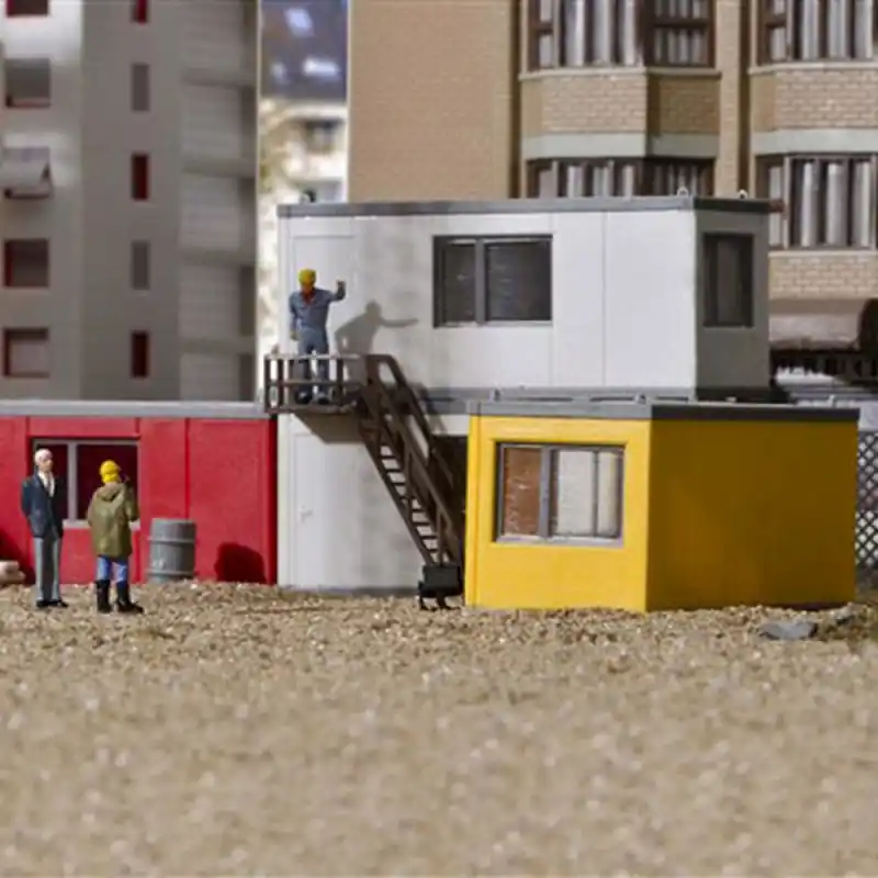 6 cabanes de chantier modulables-HO-1/87-KIBRI 38627 Petit Prix