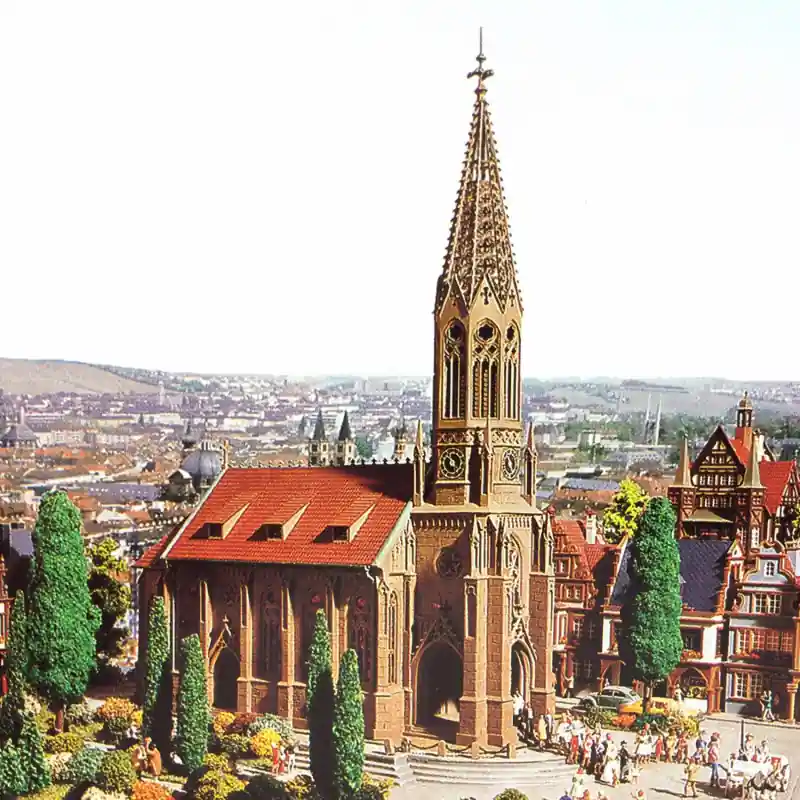 Bon Marché Grande église cathédrale-HO-1/87-VOLLMER 43739